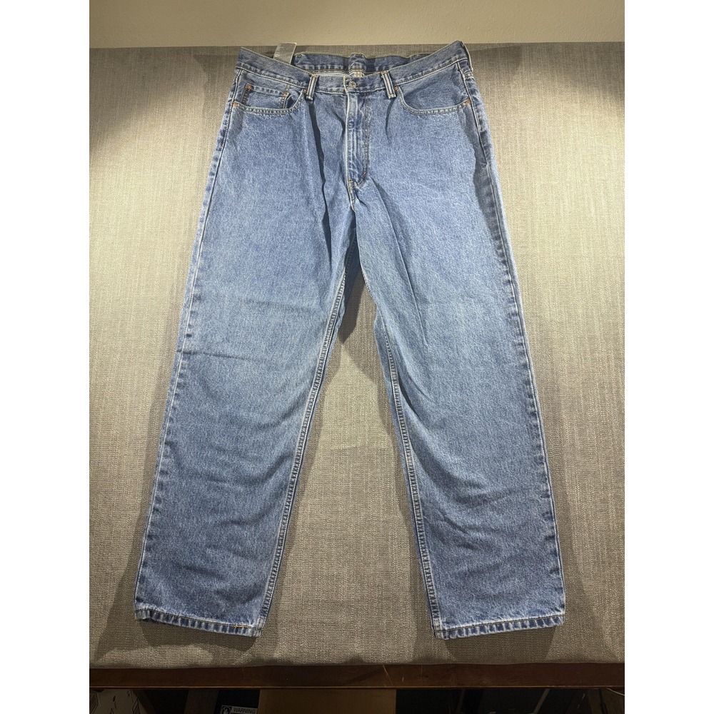 Levis Jeans 550 Mens 40x28 Blue Relaxed Fit Tapered Leg Denim‎ Classic Casual